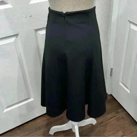 Vince Camuto black tiered midi skirt zip back polyester buisness wear versatile - Picture 5 of 12